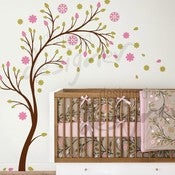 Image of Beautiful Blossom Garden - dd1051 - Kids Nursery Vinyl Wall Sticker Decal Art
