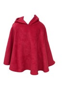 Image of Classic Red Fleece Poncho 