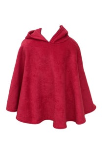 Image of Classic Red Fleece Poncho