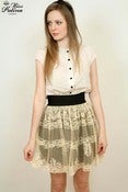 Image of Handmade Limited Edition Rococo Lace Pattern Skirt