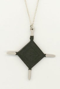 Image of Hand-Woven God's Eye Pendant-Solid
