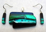 Image of Coastal Landscape Scene - pendant & drop set - 05