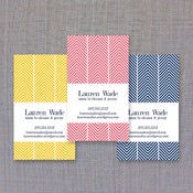 Image of Herringbone Calling Card