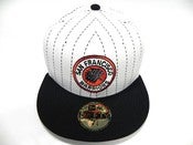 Image of SAN FRANCISCO WARRIORS "PINSTRIPE" NEW ERA FITTED (EXCLUSIVE)