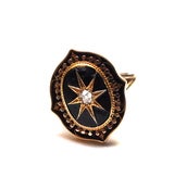 Image of One off Antique 9ct gold and diamond ring