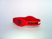 Image of Signature Model: Red on Red:  Titanium Infused Silicone Wristband