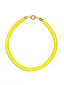 Image of Yellow Kid Leather Neckpiece