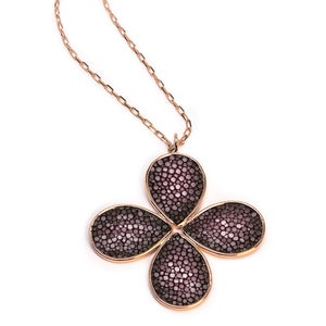 Image of Shagreen Flower Necklace  *As seen in Health Magazine