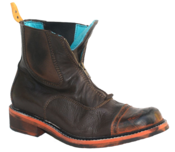 Image of No.0009 INTERCHANGE front zip boot Dark Brown