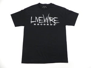 Image of SO FRESH CLOTHING X LIVEWIRE RECORDS TEE (BLACK/SILVER)