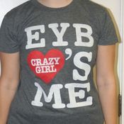 Image of Heather Charcoal Crazy Girl Women's T-Shirt