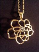 Image of Gold Flower Pendant