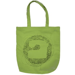 Image of PRINTED BAG - GREEN - KÜTU FOLK RECORDS