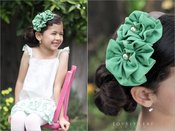 Image of HAYDEN ruffle duo flower headband