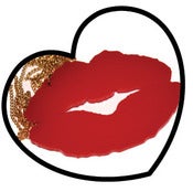 Image of Red Lipstick Kisses Necklace