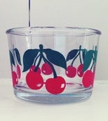 Image of Glass cherry bowl