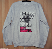 Image of Collab - Over My Swag - Ash Crewneck