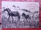 Image of Happy Mother's Day Zebra card