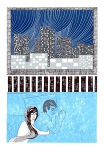Image of The Bed's Too Big - Limited Edition Silk Screen Print