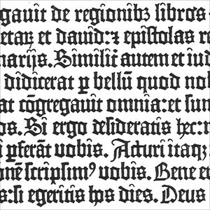 Image of Gutenburg bible replica page signed by Stephen Fry