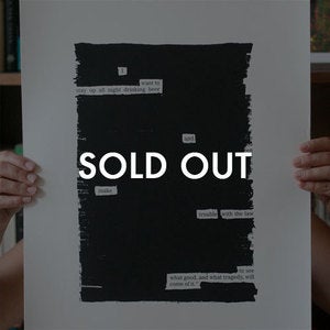Image of 'Honesty' Screenprint