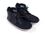 Image of // BLACK LEATHER ROCKASSINS