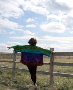 Image of Ch'i Recycled Silk Ribbon Kimono Jacket Kit XL-XXL