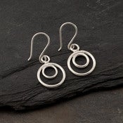 Image of Circle Duo Hoop Earrings