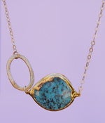 Image of "Fraternal Twins"  Necklace - Turquoise
