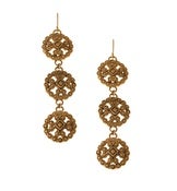 Image of Lace Casting Trio Earring, Vermeil