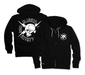 Image of SKULLY CREW ZIP HOOD | BLACK