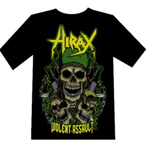Image of HIRAX "Violent Assault" T-SHIRT
