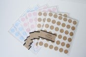 Image of Reinforcement Stickers ~ Set of 144 ~  { Gray, Kraft, Pretty Pink, or Baby 