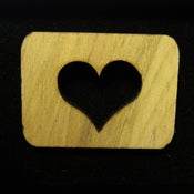 Image of Wood Heart Brooch