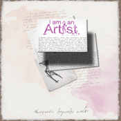 Image of Inspirational Art Magnet Handmade: I am an Artist