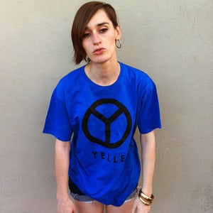 Image of YELLE logo (blue) - Tee shirt