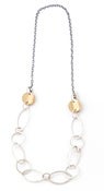 Image of Marquise & Hoop Link Necklace
