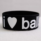 Image of I Love Balls Bracelet - Black