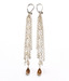 Image of Long Silver Chain Earrings