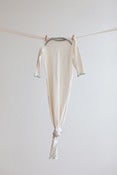 Image of Organic Knottie baby sleeper- natural bamboo