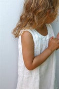 Image of Robe "Ksenya", jour & nuit, lin lavé blanc. Sold out.