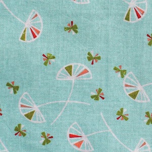 Image of FREE sewing pattern! with your Quilters Cotton OASIS Floating Wild Grasses in Mid-Century Blue 50cmX