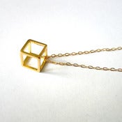 Image of Cube Pendant Necklace