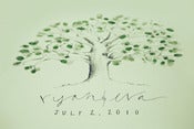 Image of Custom Thumbprint Guestbook Tree