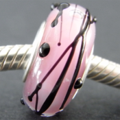 Image of Strawberry Pandora Troll Chamilia Biagi style glass bead - Ready to Ship