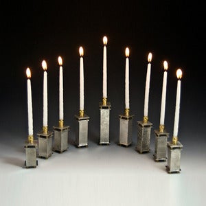 Image of Modular Pewter Menorah
