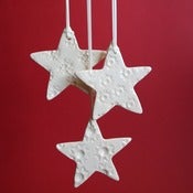 Image of vintage button star christmas ornament