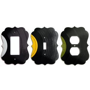 Image of Ornate Record Switch Plate & Outlet Cover