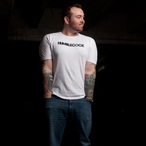 Image of White Blackout Slub Tee