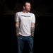 Image of White Blackout Slub Tee
